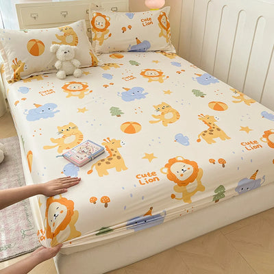 Parure de lit percale coton 400 fils bleu marine