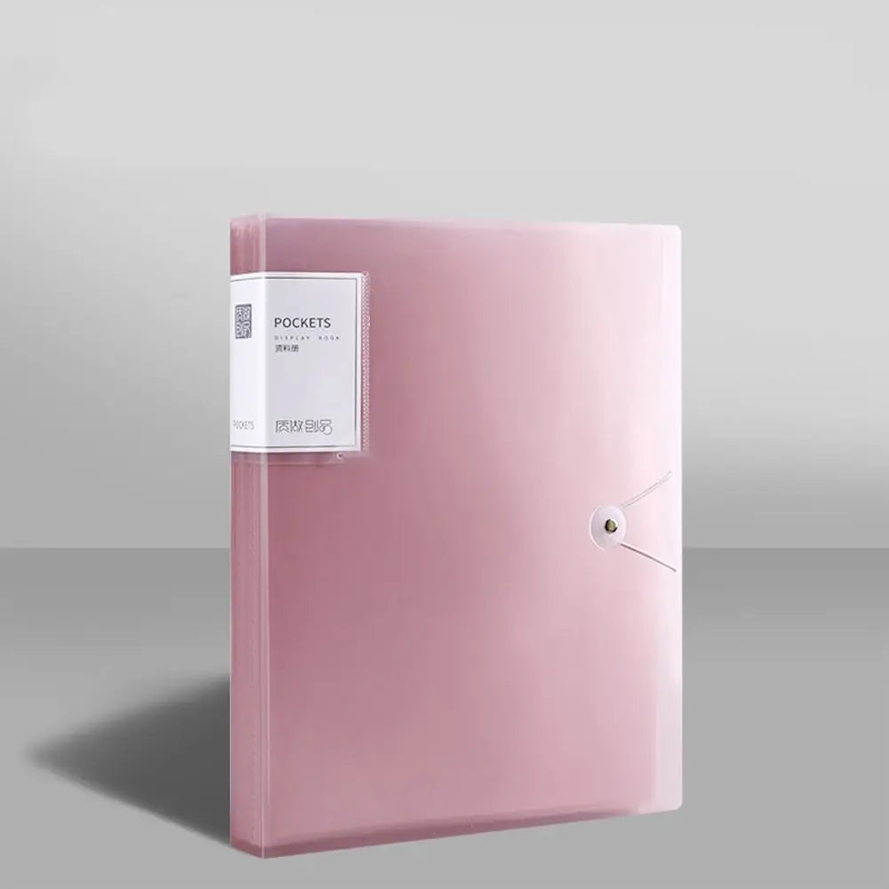 classeur pochettes porte documents plastique poignée étiquette dossiers a4