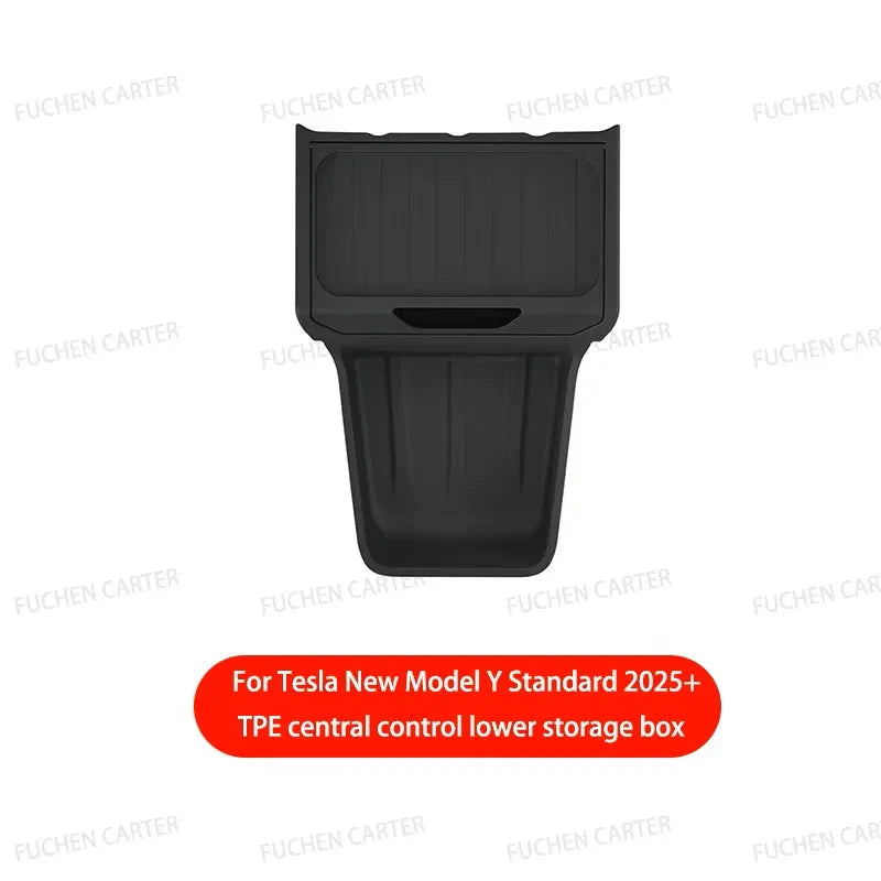 boîte rangement voiture tesla model noir texturée moderne minimaliste intérieur accessoire rangement mouchoirsiaux