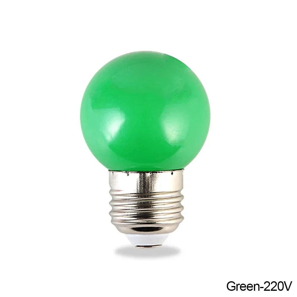 ampoule led rouge jaune blanche globe boule e27 vis bleue moderne chambre décoration noël