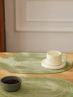 Set de table noir lavable vue rapprochée