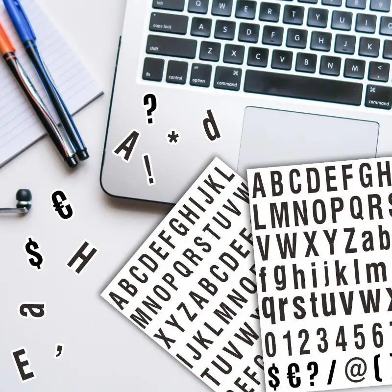 autocollants lettres vintage multicolores relief opaques adhésif scrapbooking journal décoration carnet artisanat DIY alphabétique