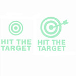 sticker urinoir blanc cible verte hit target lumineux salle bain décoration moderne pvc