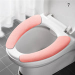 coussin toilette velours adhésif réutilisable lavable confortable jaune gris orange bleu rose violet