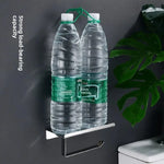 porte rouleau papier toilette acier inoxydable argenté moderne adhésif sans perçage double rouleau support