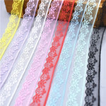 ruban dentelle 20mm large mariage jaune rose blanc rouge bleu noir classique haute qualité