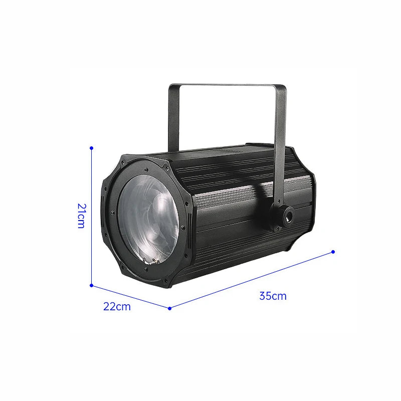 projecteur scénique 200w noir moderne dmx controleur tringle disco professionnel