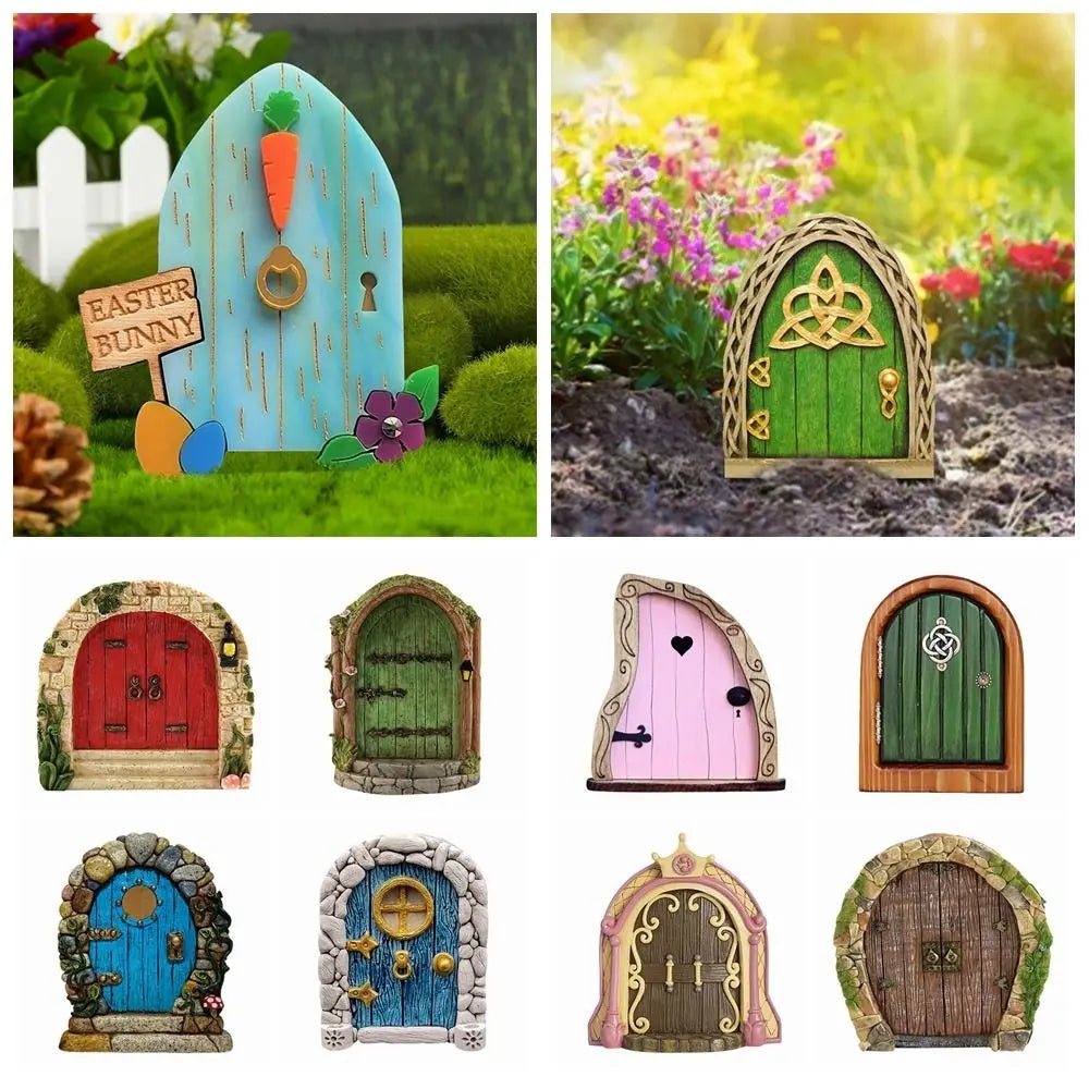 portes décoratives extérieures bois imitation celtiques triskel fantaisie féerique rustique