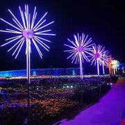 guirlande lumineuse led feux d'artifice rouge vert bleu extérieure noël festive moderne