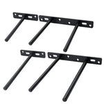 support mural invisible etagere metal noir moderne fixation plaque tige robuste