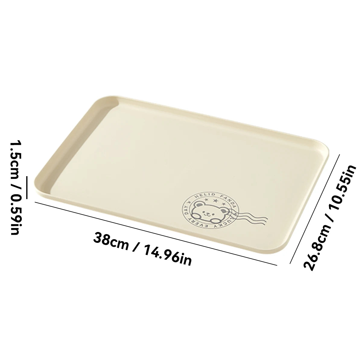 assiettes modernes plastique imprimées ours tasse cuillère serviette dessin animé minimaliste