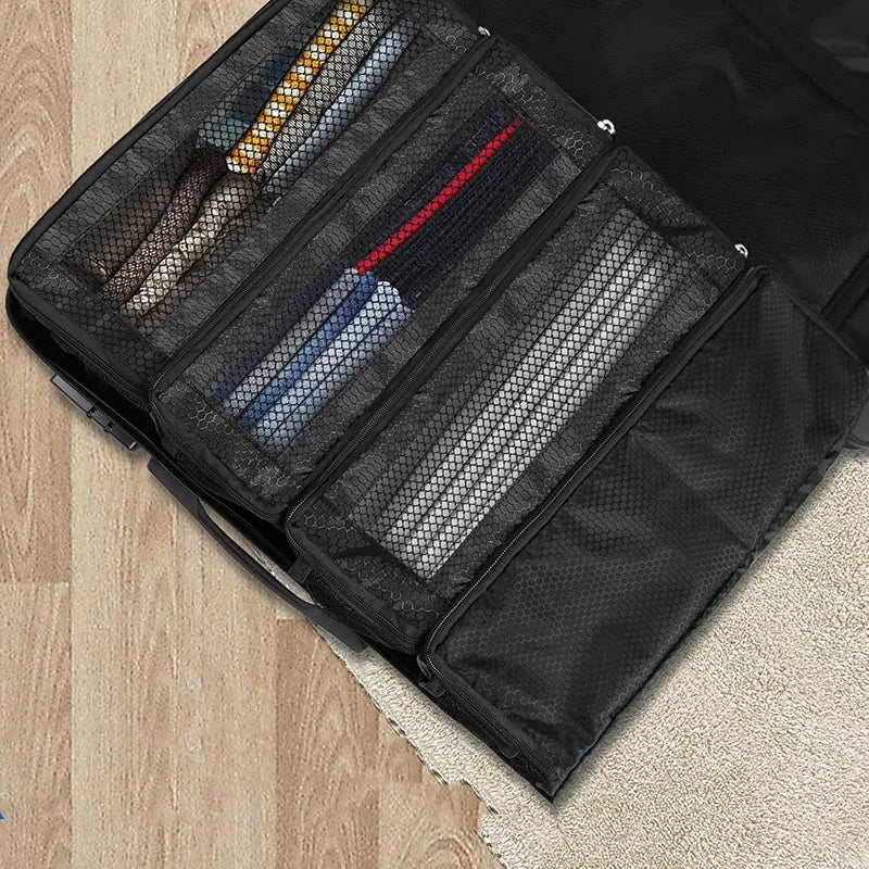 organisateur rangement bleu marine noir maille pratique crochets suspendu armoire vêtements multifonctionnel tissé opaquet