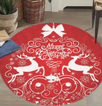 tapis rond père noël lanterne magique moderne salon chambre extérieur festive polyester