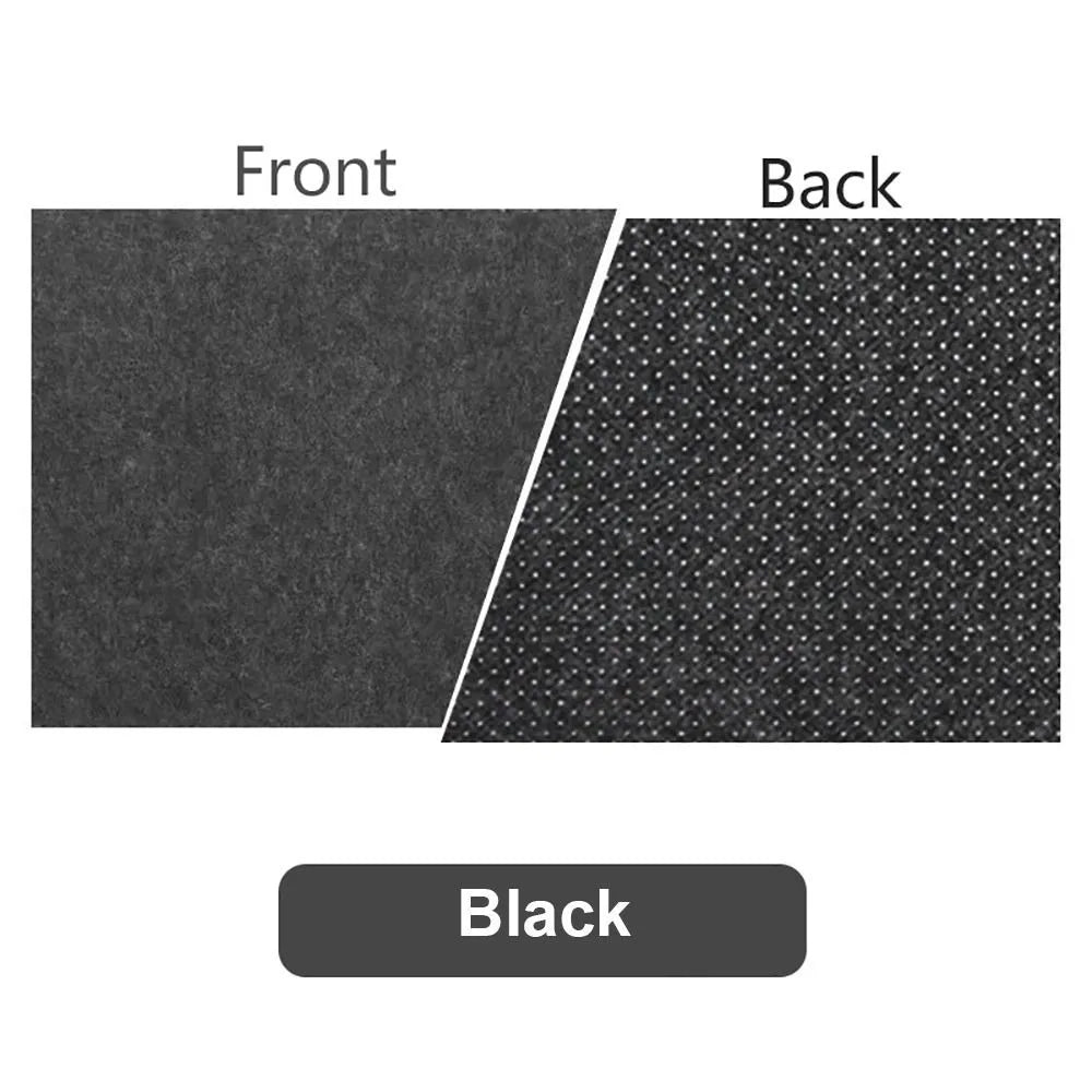 tapis souris feutre laine gris foncé motifs bord anti dérapant moderne écriture 26x21cm