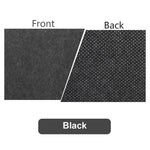 tapis souris feutre laine gris foncé motifs bord anti dérapant moderne écriture 26x21cm