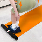 tapis sol orange noir moderne 180cm 200cm pvc épais 1,5mm adhésif fitness yoga pilates