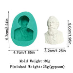 moules silicone bustes sculptés classiques aromathérapie gypse résine époxy decoration gâteau blanc vert