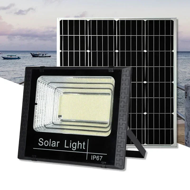 lumière solaire led ip67 moderne autoinstallation vacances 100w 200w 300w 500w 6v abs noir