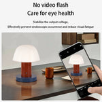 veilleuse table champignon rechargeable led tactile blanc orange bleu marine moderne