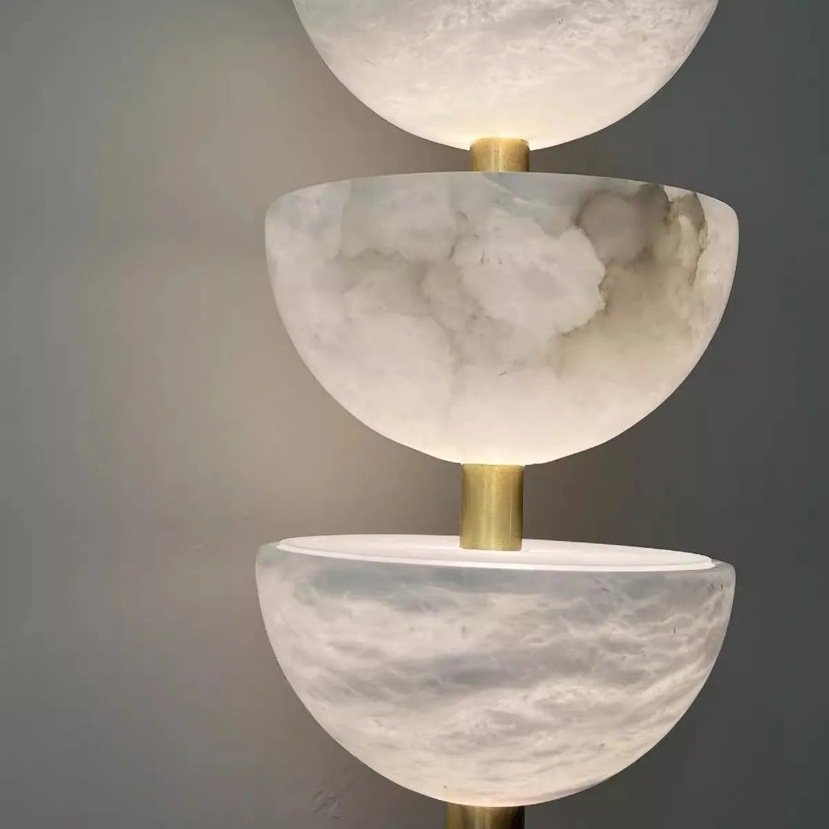 lampe murale moderne marbre blanc noir doré éclairage cuisine chambre coucher salle manger led