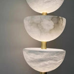 lampe murale moderne marbre blanc noir doré éclairage cuisine chambre coucher salle manger led