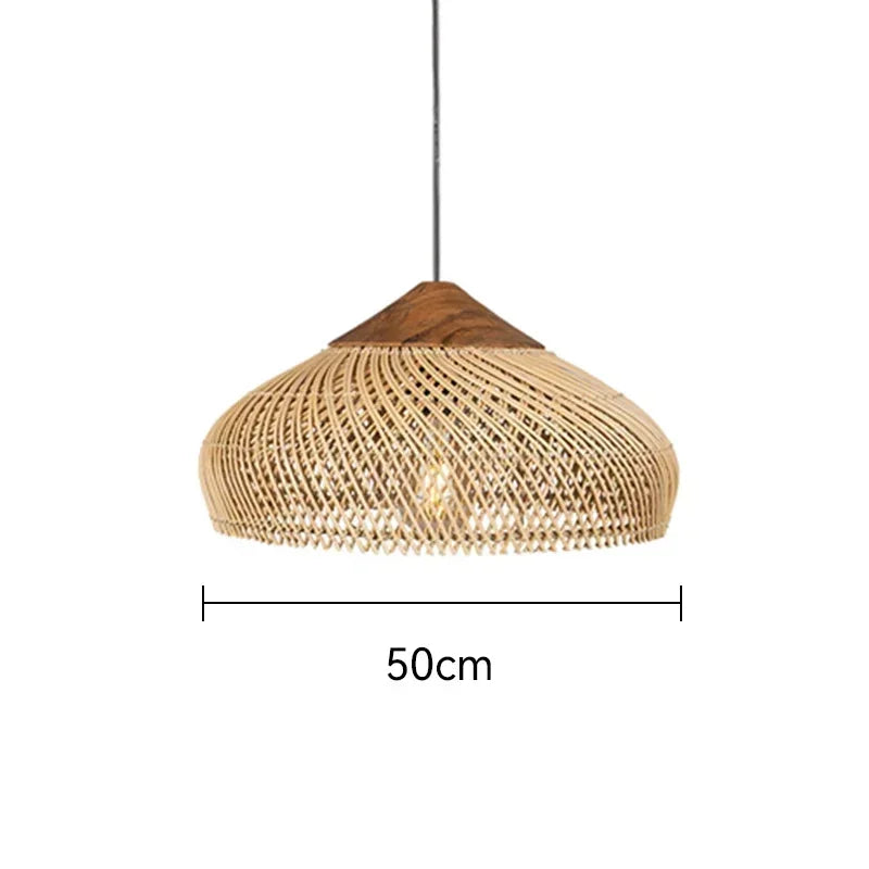 suspension lumineuse pendentif rotin noir moderne salon cuisine chambre