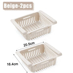 organiseur réfrigérateur rose bleu blanc grille perforations moderne clips pliables.storage.box.frigo