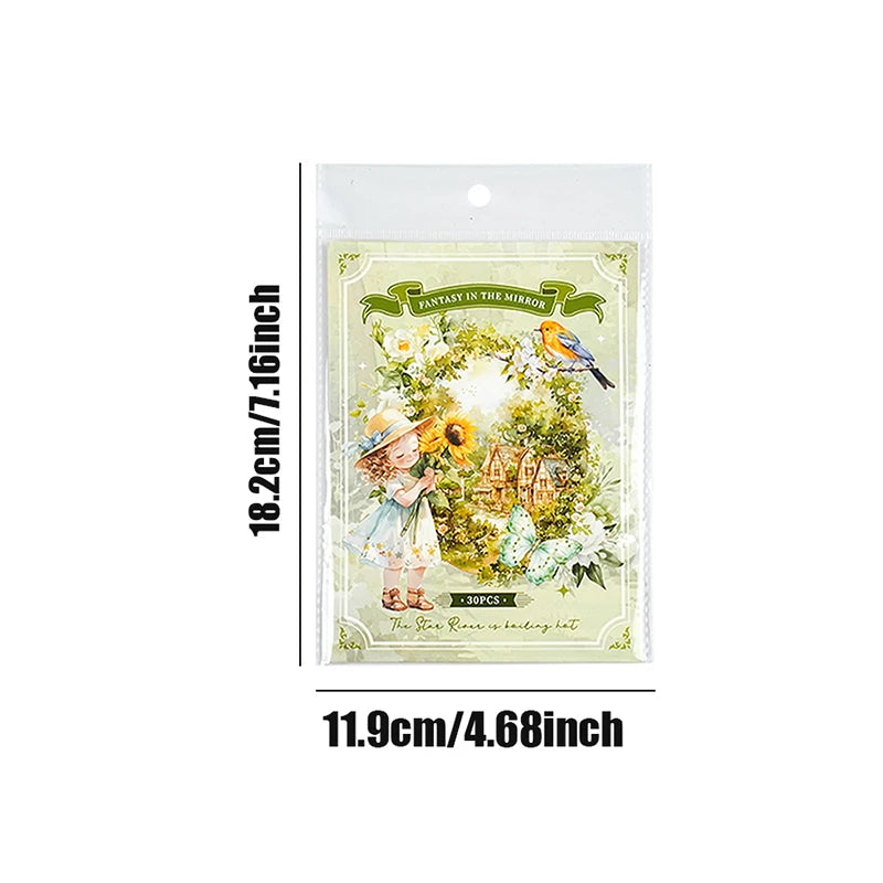 autocollants transparents fleurs personnages féeriques animaux marins romantique scrapbooking bricolage