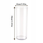 vases transparents modernes plastique inébranlables grandes tailles fleurs artificielles hydroponie