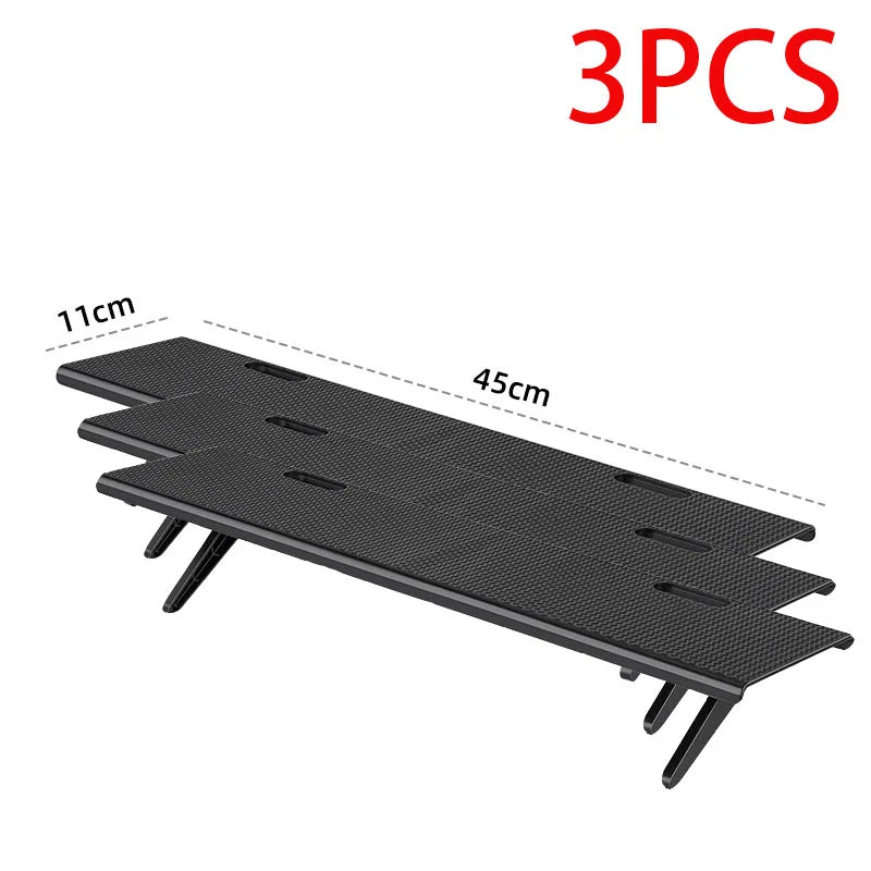 support tablette moderne fibre carbone noir réglable clips magnétiques table ordinateur