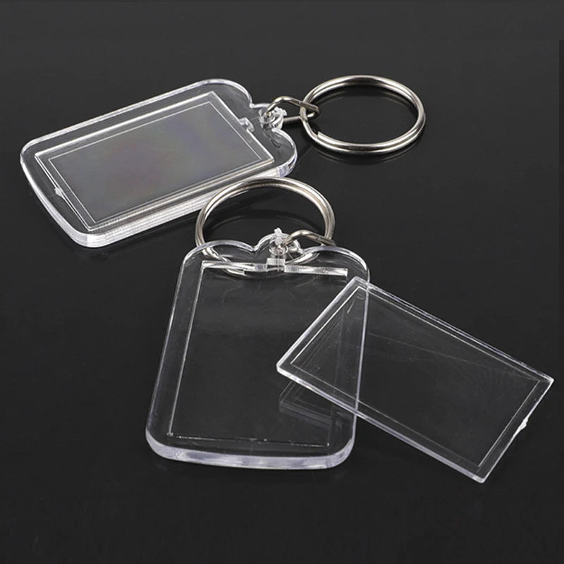porte clés transparent moderne imprimé ❤️ You étoile super dad anneau métallique