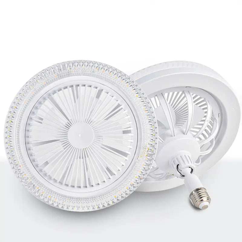 ventilateur led blanc moderne 5lumières télécommande 3vitesses minimaliste