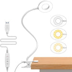 lampe led rose pâle flexible portable clip usb charge moderne