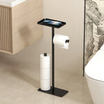 support papier toilette moderne or noir blanc imperméable salle bain multifonctionnel rangement téléphone tringle