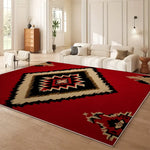 tapis sol moderne motif géométrique patchwork ethnique salon chambre maison facile entretien