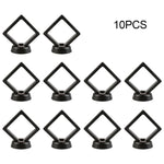 présentoir bijoux moderne transparent noir blanc support rotatif minimaliste 10 pièces