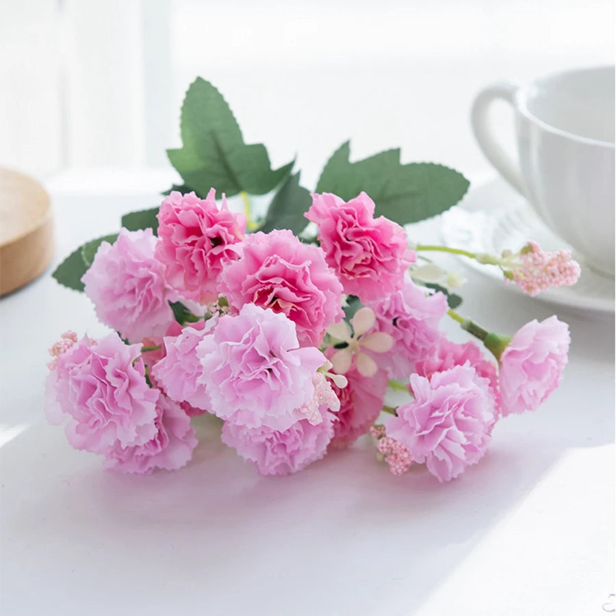 bouquet fleurs artificielles mariage blanc rose violet anniversaire intérieur modernes