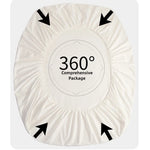 housses lit imperméables drap housse 100 polyester blanc unis modernes adultes king 160x200cm