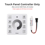 ruban led blanc 120 diodes adhésif contrôleur rf adaptateur alimentation 24v moderne