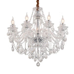 lustre cristal transparent classique suspension ornements décoratifs haute luminosité semi encastrée
