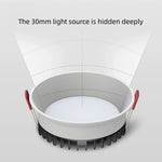 Spot LED moderne blanc clips 6000K 4000K 3000K 12W 18W 24W