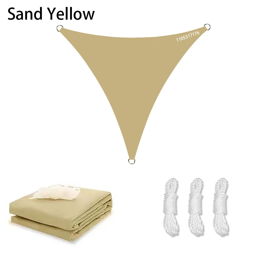 voile d'ombrage triangulaire imperméable anti uv jardin terrasse extérieur moderne