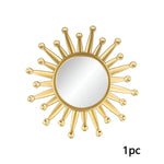 miroirs décoratifs solaires or rayonnants différents motifs cadre doré opaques vintage soleil