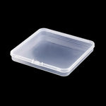boîte rangement transparente moderne clips fermeture durable plastique carré diverse utilisation respectueuse environnement