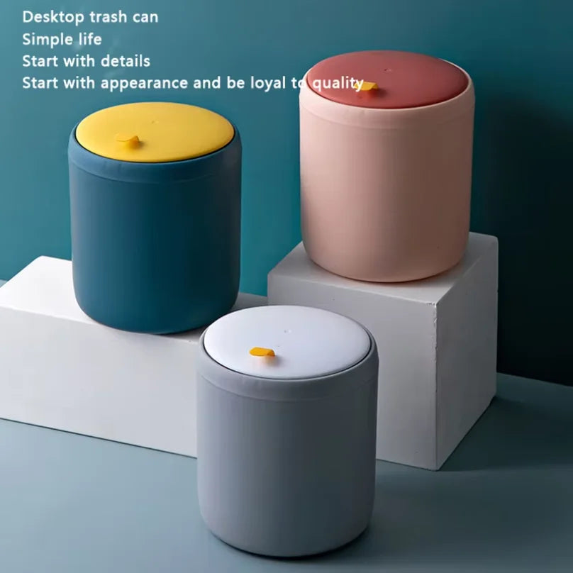 poubelle couleur bleue rose gris moderne minimaliste ordures stockage plastique