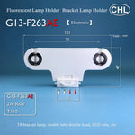 support lampe t8 g13 blanc argenté conducteur feuilles phosphore cuivre plastique industrielle