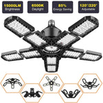 lampe garage led 10 panneaux ajustables e26 e27 industrielle moderne 6500k 150w