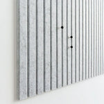 panneau rangement gris clair rayures verticales moderne photos calendrier fleurs artificielles 60x40cm