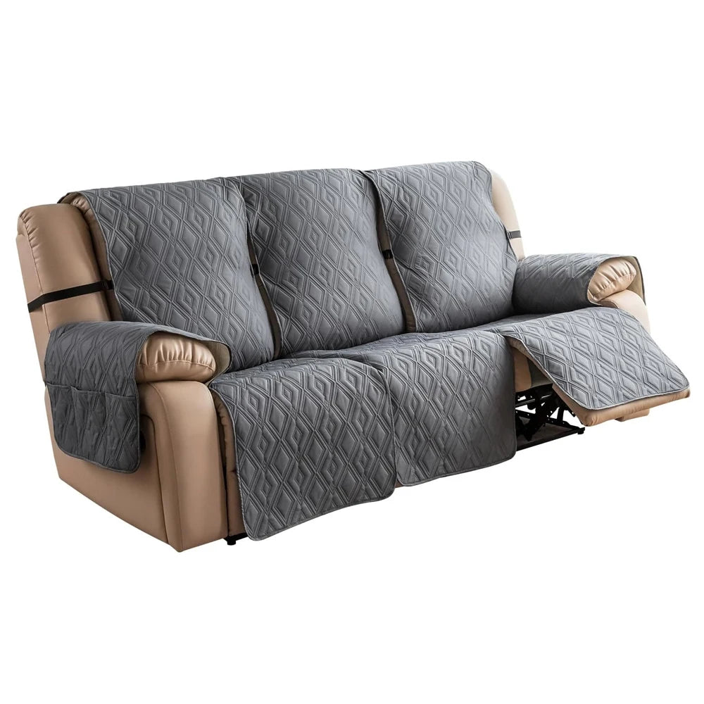 housses canapé gris diamant moderne élastique boucle poche lavable machine