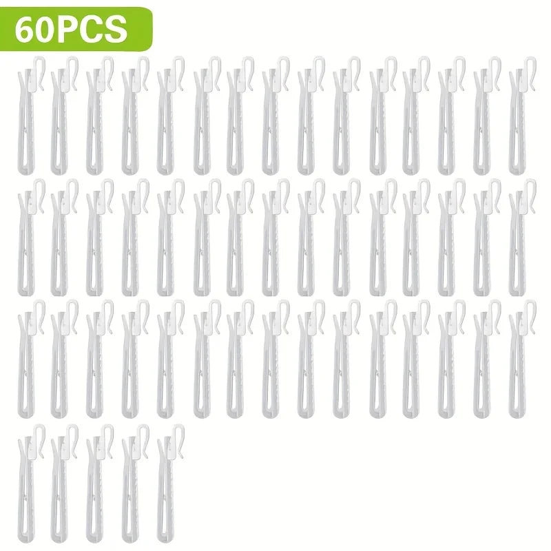 crochets rideau blancs réglables moderne clips tissu opaques polonais voies accessoires